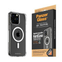 PanzerGlass ® HardCase Transparent w. White MagSafe &amp; D3O® iPhone 15 Pro Max
