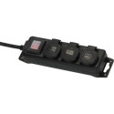 Brennenstuhl 1159950013 power extension 2 m 3 AC outlet(s) Indoor/outdoor Black