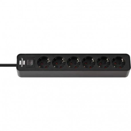 Brennenstuhl 1153260000 power extension 1.5 m 6 AC outlet(s) Indoor Black