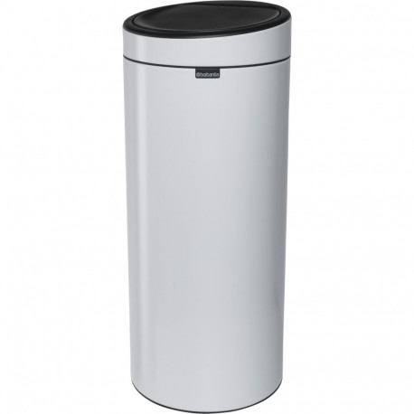 Brabantia Touch Bin, 30L Round Plastic, Stainless steel White