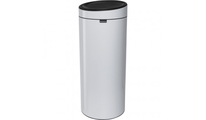 Brabantia Touch Bin, 30L Round Plastic, Stainless steel White