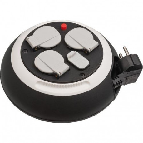 Brennenstuhl 1109220600 power extension 3 m 3 AC outlet(s) Indoor Black, White