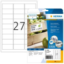 HERMA Labels A4 63.5x29.6 mm white extra strong adhesion paper matt 675 pcs