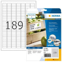 HERMA Labels A4 25,4x10 mm white extra strong adhesion paper matt 4725 pcs.
