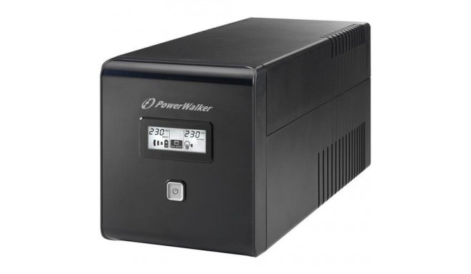 PowerWalker VI 1000 LCD uninterruptible power supply (UPS) 1 kVA 600 W 4 AC outlet(s)