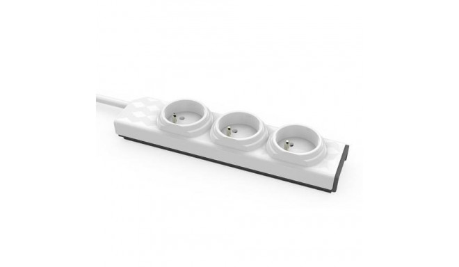 Allocacoc 10013/PSMDFR power extension 1 m 3 AC outlet(s) Indoor White