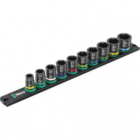 Wera 9607 Impact socket set Multicolour