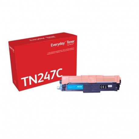 Everyday™ Cyan Toner by Xerox compatible with Brother TN247C, High capacity