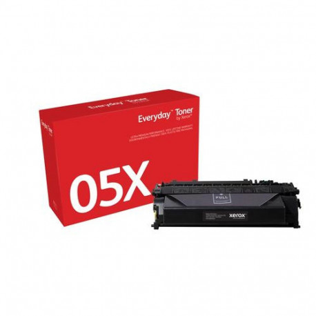 Everyday™ Black Toner by Xerox compatible with HP 05X (CE505X), High capacity