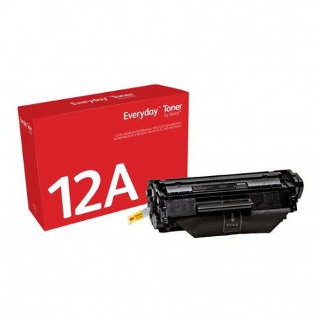 EverydayTM Black Toner by Xerox compatible with HP 12A (Q2612A), Standard capacity
