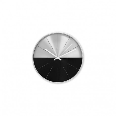 Hama Sicily Quartz clock Circle Black, Silver