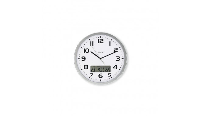 Hama 00185878 wall/table clock Analog clock Round Silver, White