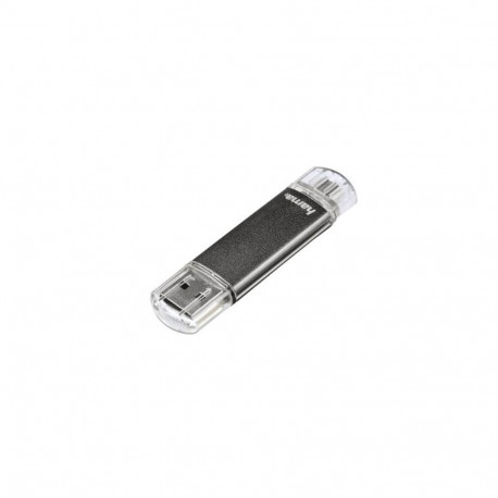 Hama Laeta Twin, 32GB USB flash drive USB Type-A 2.0 Grey