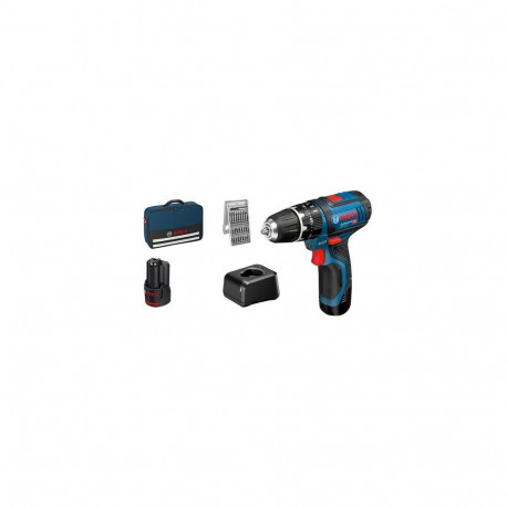 Bosch GSB 12V-15 1300 RPM Black, Blue