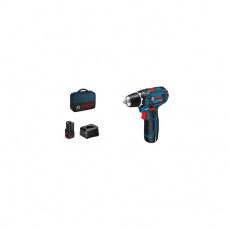 Bosch Akku-Bohrschrauber 12 V Li-Ion 1300 RPM Black, Blue, Red