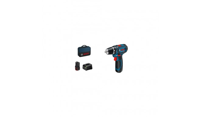 Bosch Akku-Bohrschrauber 12 V Li-Ion 1300 RPM Black, Blue, Red