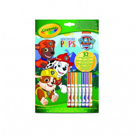 CRAYOLA PAW PATROL Värvimisraamat markeritega