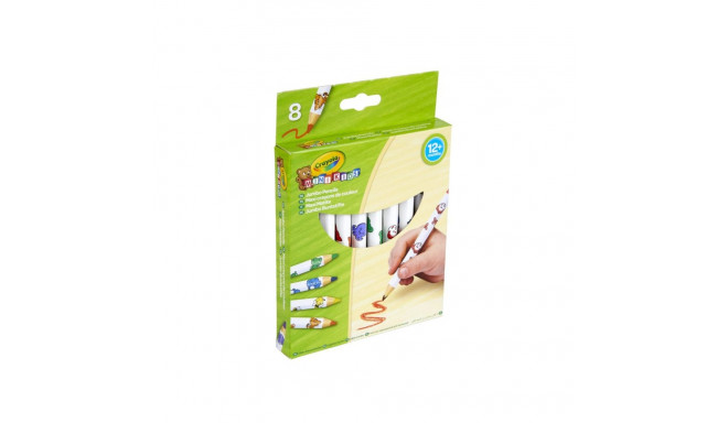 CRAYOLA MINIKIDS 8 suurt dekoreeritud pliiatsit