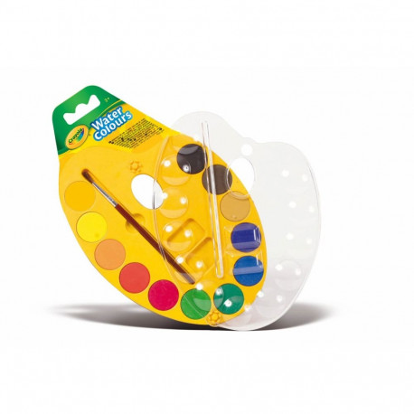 CRAYOLA Watercolours paint palette, 12 pcs
