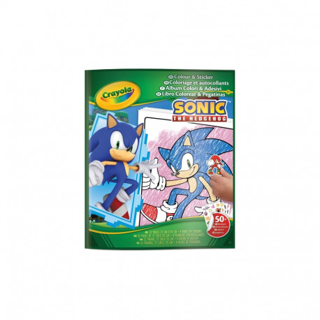 CRAYOLA SONIC Värvimis- ja kleepimisraamat