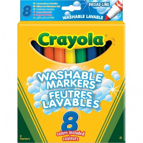 CRAYOLA 8 pestavat markerit