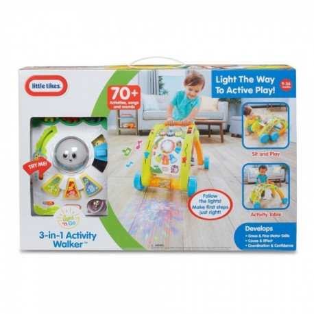 LITTLE TIKES 3-in-1 walker & activity table