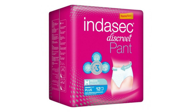 Incontinence Nappies Pant Plus Indasec Pant Plus (12 uds) 12 Units (Parapharmacy)