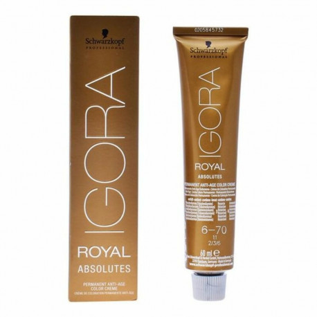 Vananemisvastane tooniv geel Schwarzkopf Igora Royal Absolutes Nº 6-70 60 ml
