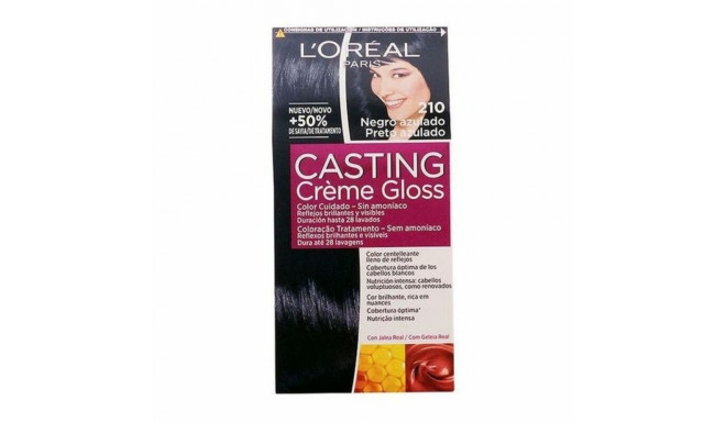 Ammoniaagivaba juuksevärv Casting Creme Gloss L'Oreal Make Up Casting Creme Gloss Sinakasmust 180 ml