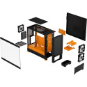 "Midi Fractal Design Pop Air RGB Orange Core TG Clear Tint"