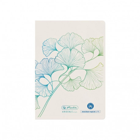 "Herlitz Notizheft A6 GREENline 32 Bl. liniert Ginkgo"
