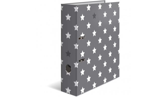 "HERMA Ordner A4 Sterne grau mit weißem Stern"