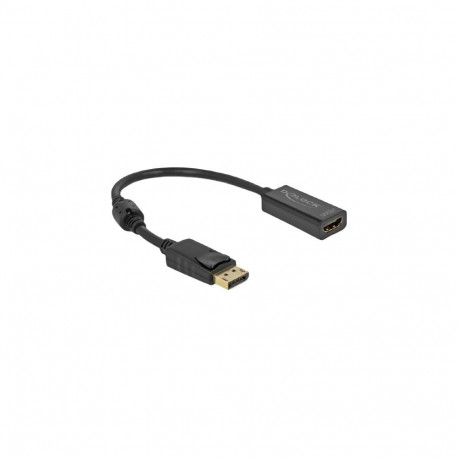 "DELOCK Adapter DisplayPort 1.2 Stecker zu HDMI Buchse 4K Passiv schwarz"