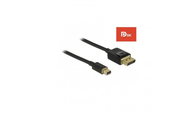 "DELOCK Mini DisplayPort zu DisplayPort Kabel 8K 60Hz 1m DP 8K zertifiziert"