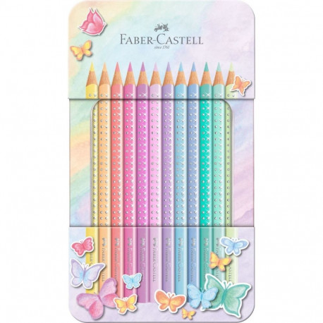 "FABER-CASTELL Buntstifte Sparkle Pastell 12er Metalle."