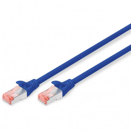 "DIGITUS Patchkabel Cat6 S/FTP 2xRJ45 1.0m blau Hebelschutz Polybeutel"