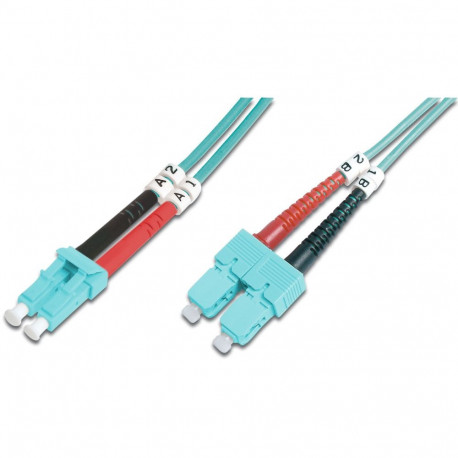 "DIGITUS LWL Patchkabel LC -> SC 3.00m Multimode Duplex OM3"