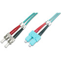 "DIGITUS LWL Patchkabel ST -> SC 1.00m Multimode Duplex OM3"