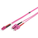 "DIGITUS LWL Patchkabel LC -> SC 2.00m Multimode Duplex OM4"