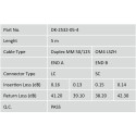 "DIGITUS LWL Patchkabel LC -> SC 5.00m Multimode Duplex OM4"
