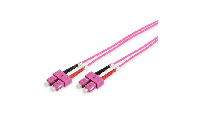 "DIGITUS LWL Patchkabel SC -> SC 2.00m Multimode Duplex OM4"