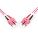 "DIGITUS LWL Patchkabel SC -> SC 1.00m Multimode Duplex OM4"