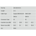 "DIGITUS LWL Patchkabel SC -> SC 2.00m Multimode Duplex OM4"