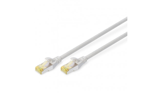"DIGITUS Patchkabel Cat6a S/FTP 2xRJ45 0.25mgrau Hebelschutz"