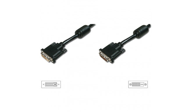 "DIGITUS DVI Verlängerungskabel. 5m. schwarz"
