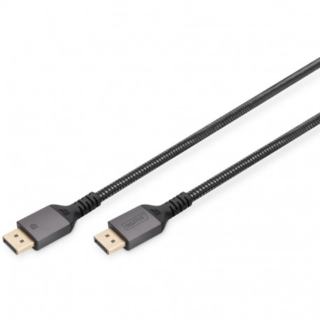 "DIGITUS DisplayPort Anschlusskabel 2m Aluminium 8K schwarz"