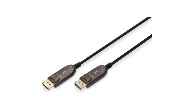 "DIGITUS DisplayPort AOC Hybrid Glasfaserkabel, UHD 8K, 20m"