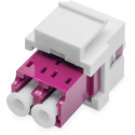 "DIGITUS LWL Kupplung LC/LC Multimode-OM4 Dupl.Keystone-Modul"