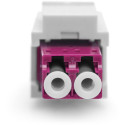 "DIGITUS LWL Kupplung LC/LC Multimode-OM4 Dupl.Keystone-Modul"