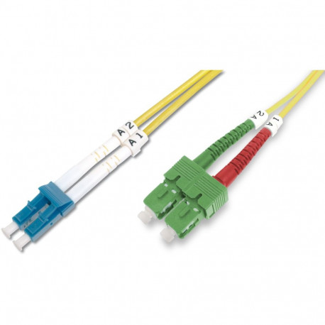 "DIGITUS Fiber Optic Singlemode PatchK SC (APC) to LC (PC) 2m"